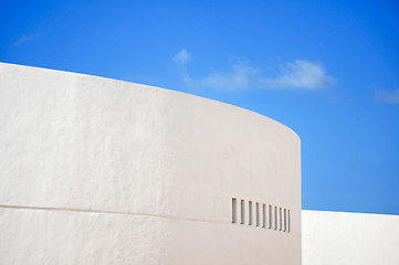 Image showing Old white wall in Progresso - Mexico