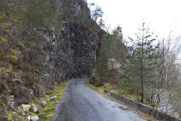 Image showing run-down road in rural landscape