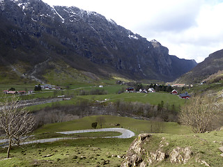 Image showing deep valley  in norway
