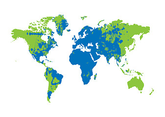 Image showing Grunge earth