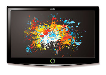 Image showing LCD TV Splat screen