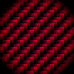 Image showing Carbon weave red