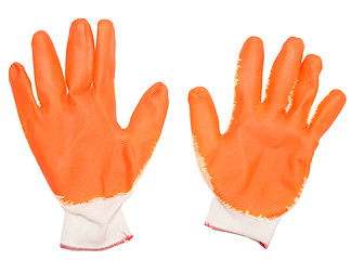 Image showing orange gloves