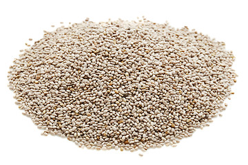 Image showing organic white chia seeds 