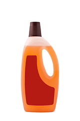 Image showing Dish washing liquid soap isolated with clipping path