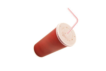 Image showing Red fast food cup