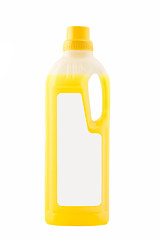 Image showing Bottle dishwashing liquid isolated on a white