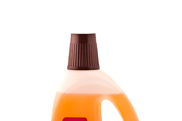 Image showing Dish washing liquid soap isolated with clipping path