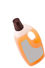 Image showing Dish washing liquid soap isolated with clipping path