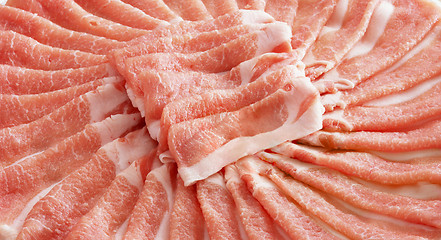 Image showing Close up fresh natural meat background