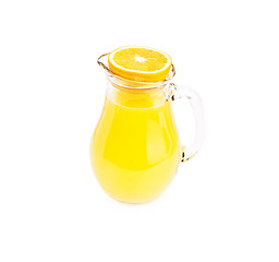 Image showing orange juice and orange