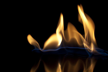Image showing Isolated flame