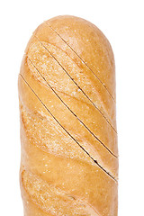 Image showing Fresh baguette, sliced