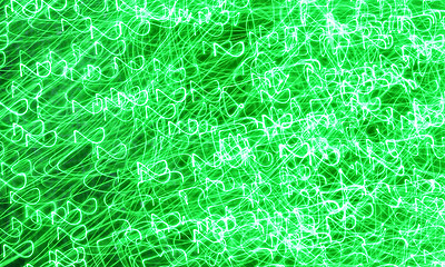 Image showing Green light effect background