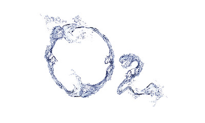 Image showing O2 formula with water