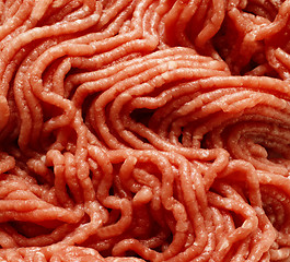 Image showing Fresh raw minced meat background