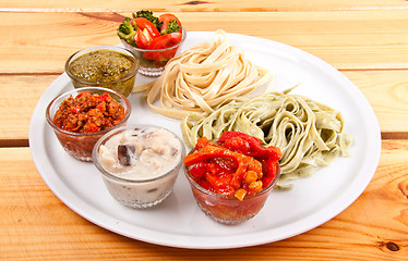 Image showing italian meal