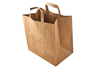 Image showing Paper bag on white