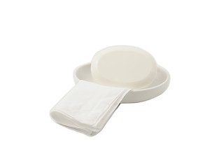 Image showing white soap on white background