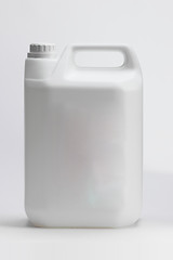 Image showing A single motor oil bottle isolated