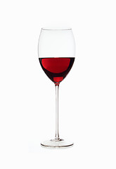 Image showing Red wine in glass