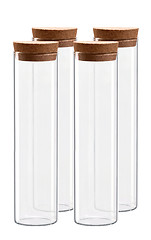 Image showing four empty test tubes