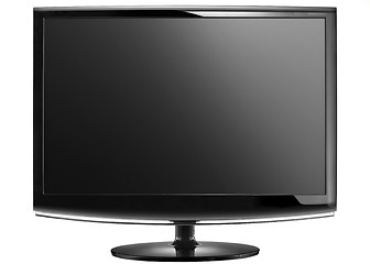 Image showing Modern widescreen lcd tv monitor