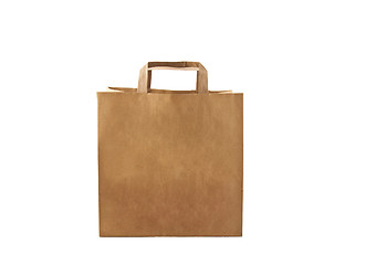 Image showing Paper bag on white