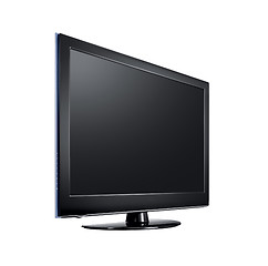 Image showing Modern widescreen lcd tv monitor