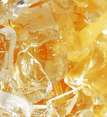 Image showing orange juice with ice cubes