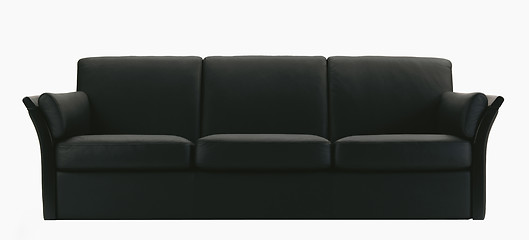 Image showing black sofa isolated on white