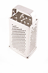 Image showing Shiny stainless steel cheese grater