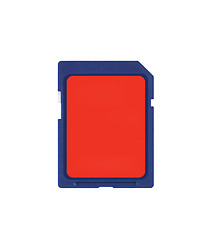 Image showing Secure Digital memory card on white background