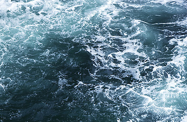 Image showing Ocean storm background