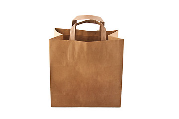 Image showing Paper bag on white