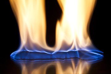 Image showing Fire flames background