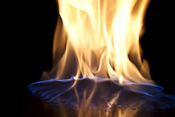 Image showing flame on black