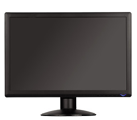 Image showing widescreen lcd monitor isolated on white