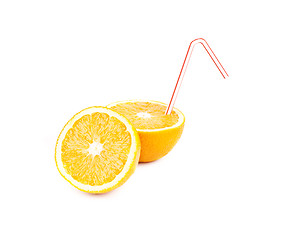 Image showing fresh squeezed orange juice isolated