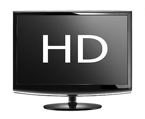 Image showing High definition lcd TV isolated