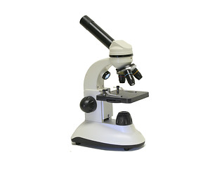 Image showing Microscope on white background.