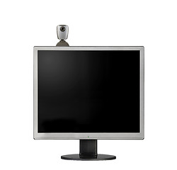 Image showing web camera on monitor