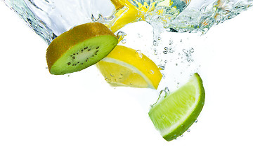 Image showing fruit splashing