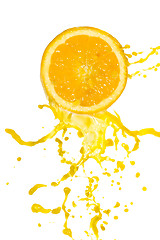 Image showing orange juice splash