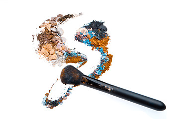 Image showing crushed eyeshadows