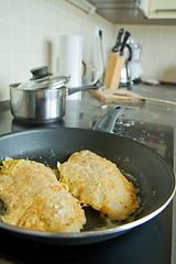 Image showing frying fish fillet