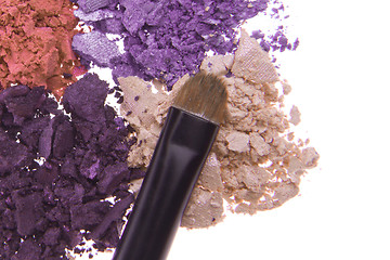 Image showing crushed eyeshadows