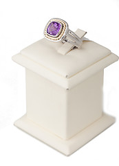 Image showing Purple stone ring