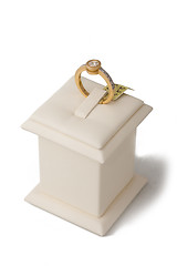 Image showing Gold diamond ring