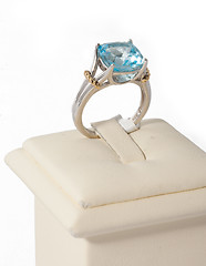 Image showing Ring with blue stone